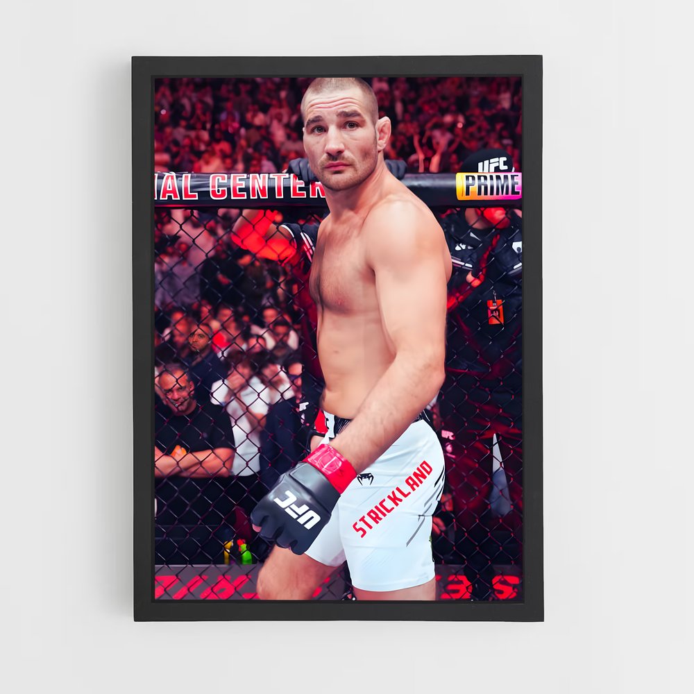 Poster Sean Strickland: Fight Night – affiche MMA (vue 2)